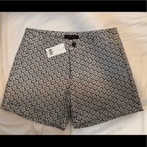 Banana Republic patterned black and white short